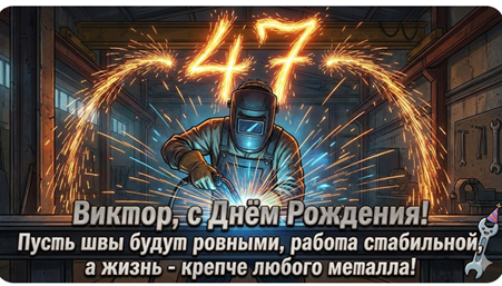 Открытка на день рождения