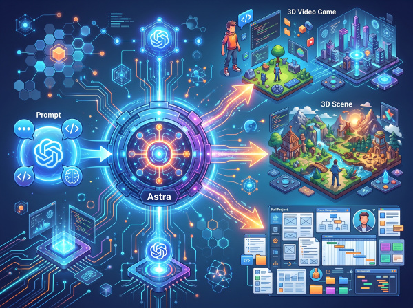 ChatGPT 6 Astra. Как превратить один запрос в игру, 3D-сцену и целый проект