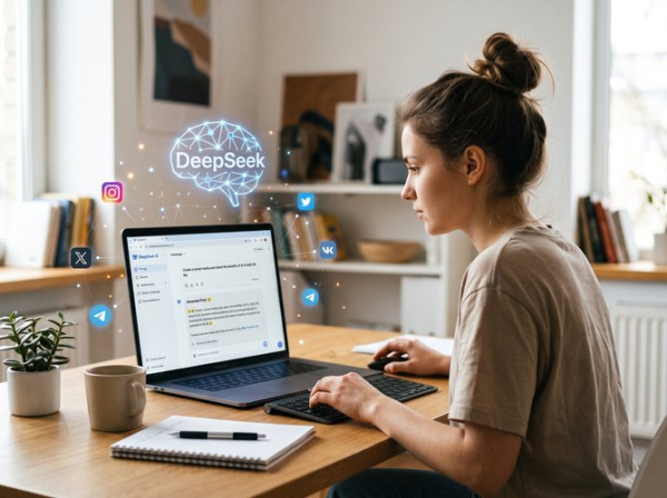 Как создавать посты в соцсети через нейросеть DeepSeek: шаги, промпты и живой пример