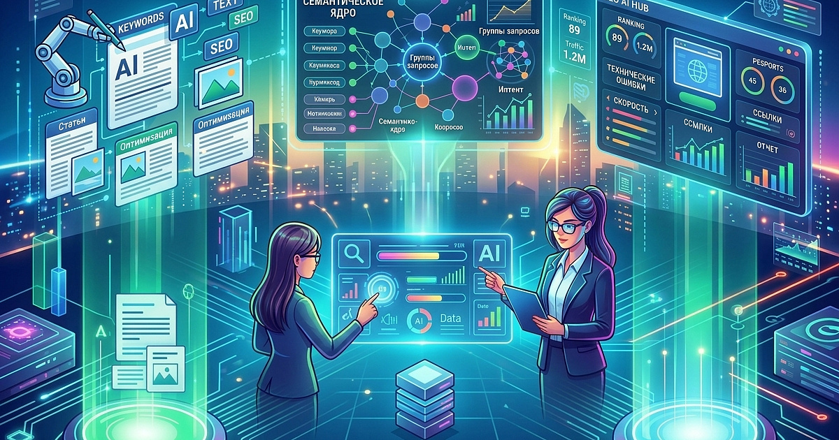 AI-инструменты для SEO: генерация контента, кластеризация запросов и аудит сайта